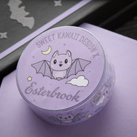 Esterbrook Washi Tape - Pastel Halloween Purple Bats (Special Edition)