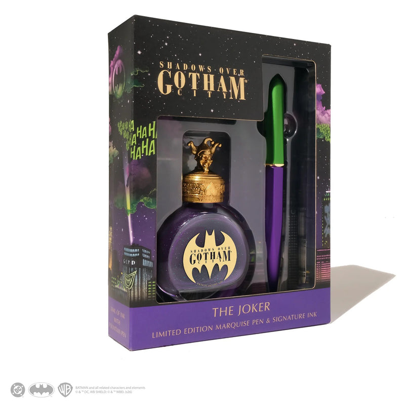 Ferris Wheel Press Batman Edition Marquise Fountain Pen & Ink Set - Joker (Special Edition)