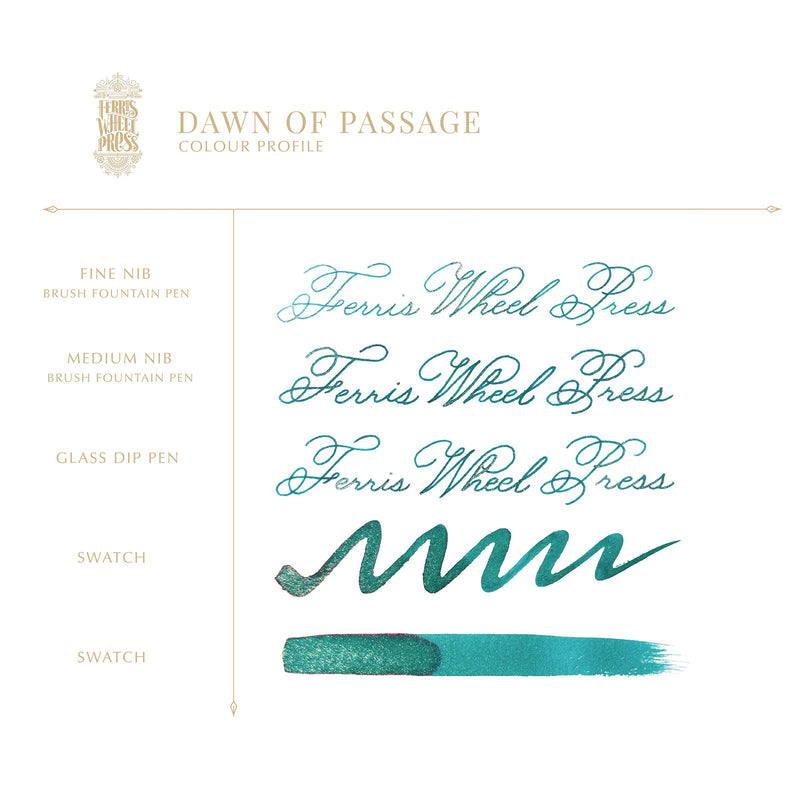 Ferris Wheel Press Dawn of Passage - Ink Sample