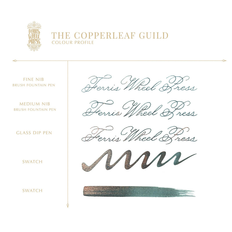 Ferris Wheel Press The Copperleaf Guild - Ink Sample