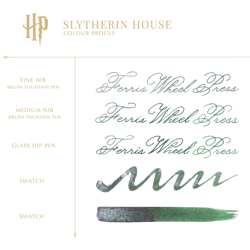 Ferris Wheel Press Harry Potter Carousel Fountain Pen & Ink Set - Slytherin (Special Edition)