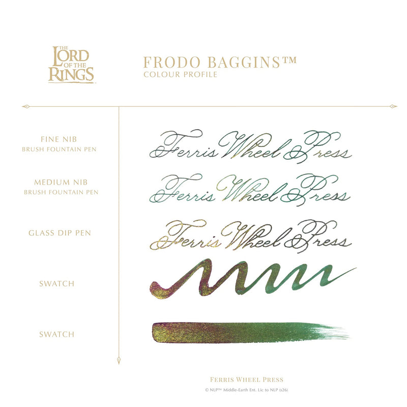Ferris Wheel Press Lord of the Rings Frodo Baggins - 38ml Signature Bottled Ink (Special Edition)