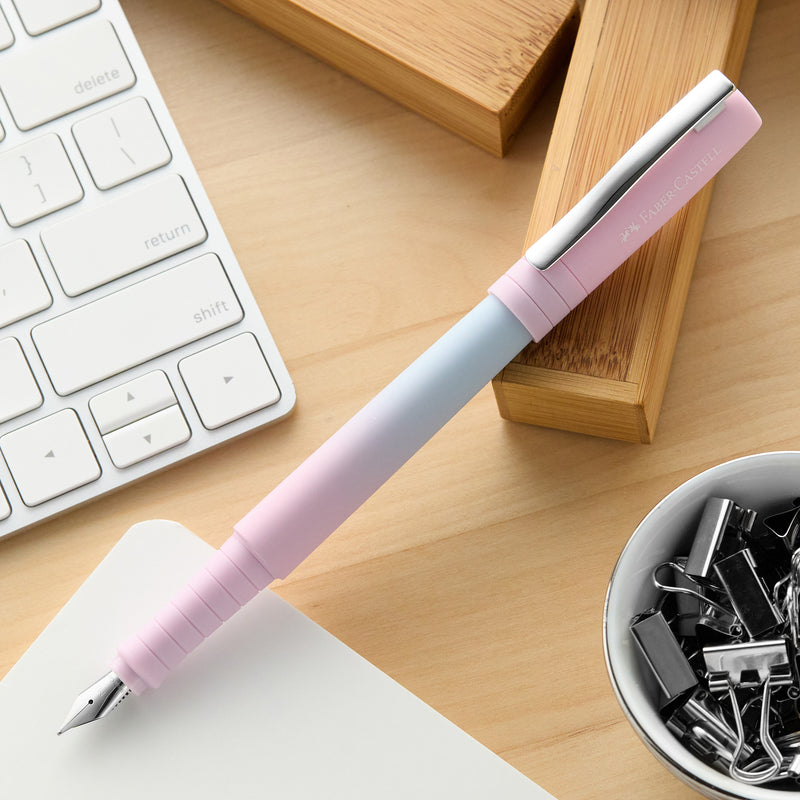 Faber-Castell Poly Ball Flow Fountain Pen - Blushing Sky