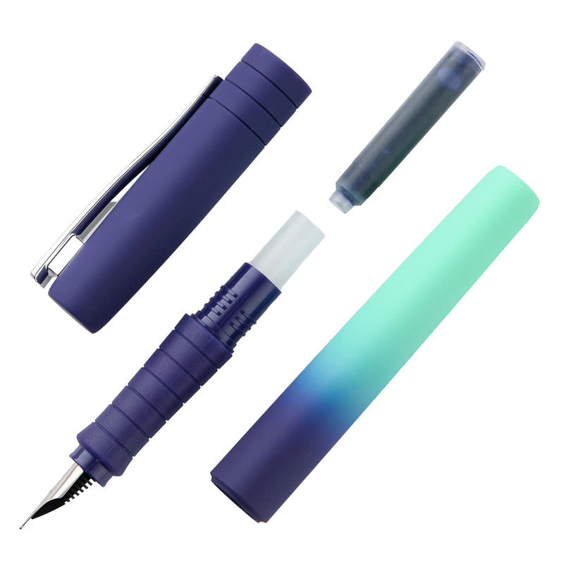 Faber-Castell Poly Ball Flow Fountain Pen - Buzzing Blue