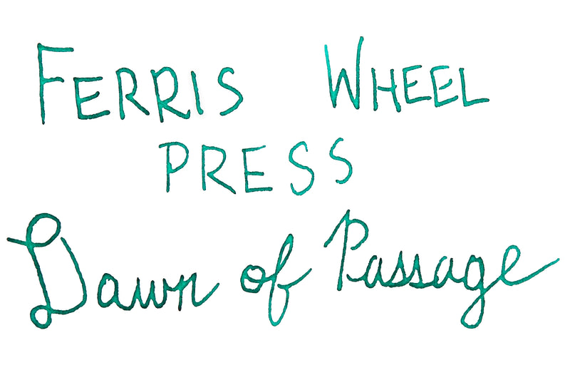 Ferris Wheel Press Dawn of Passage - Ink Sample