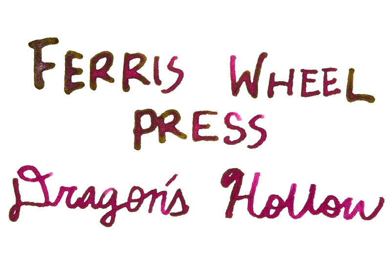 Ferris Wheel Press Dragon's Hollow - Ink Sample