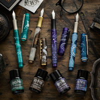 Ferris Wheel Press Harry Potter Masque Resin Fountain Pen & 10ml Ink Set - Severus Snape