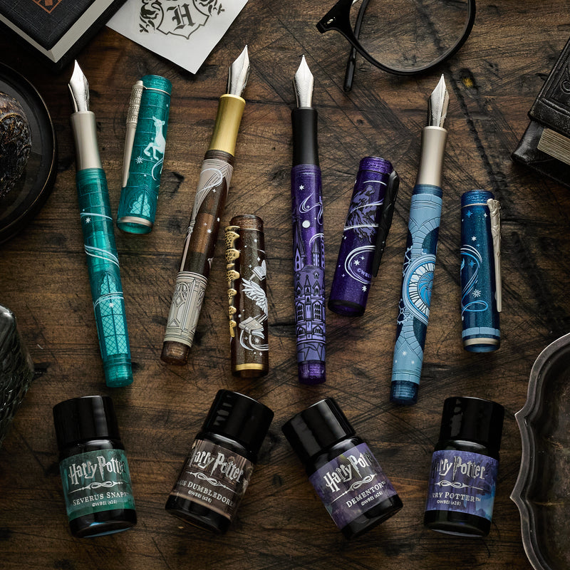Ferris Wheel Press Harry Potter Masque Resin Fountain Pen & 10ml Ink Set - Severus Snape