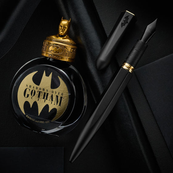 Ferris Wheel Press Batman Edition Marquise Fountain Pen & Ink Set - Batman (Special Edition)