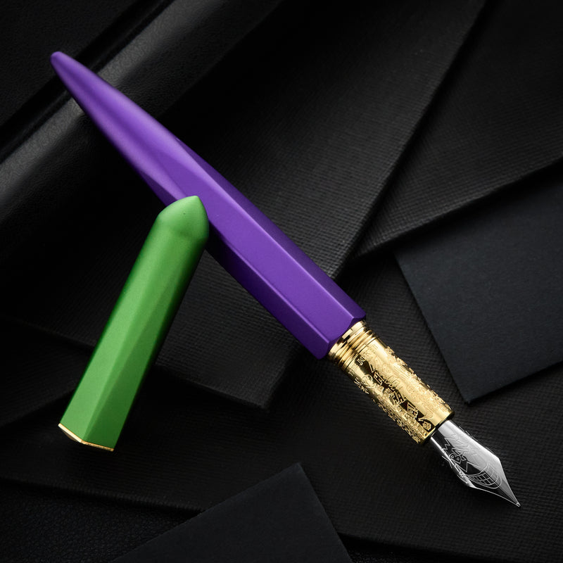Ferris Wheel Press Batman Edition Marquise Fountain Pen & Ink Set - Joker (Special Edition)