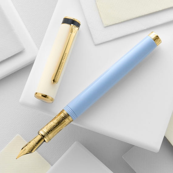 Ferris Wheel Press Masque Resin Fountain Pen & Ink Set - Blue