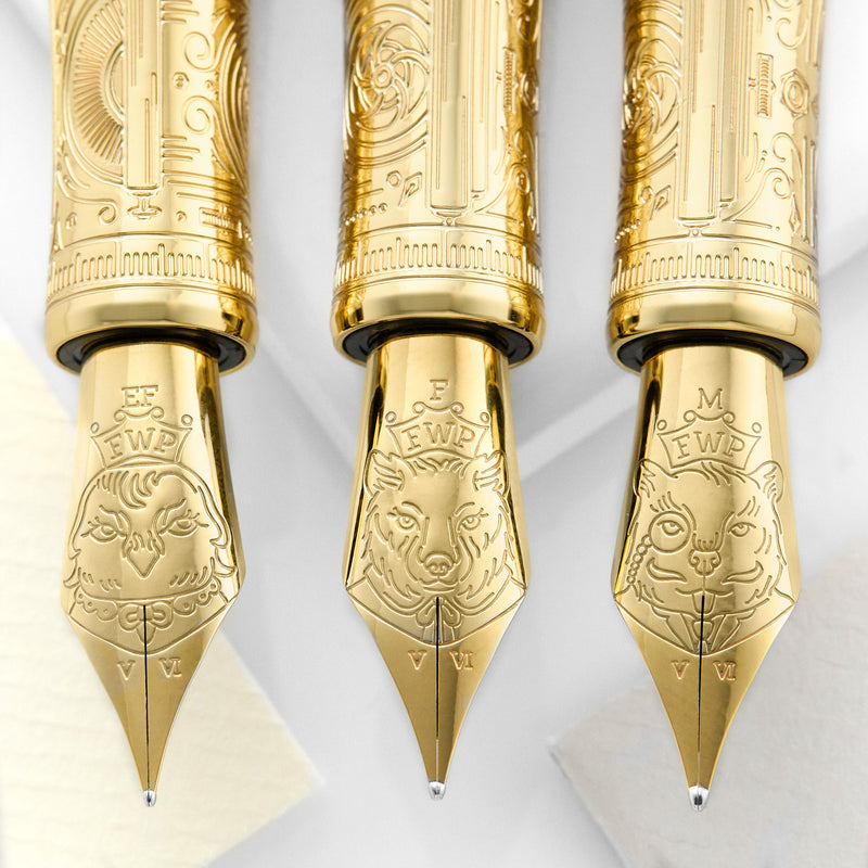 Ferris Wheel Press Masque Resin Fountain Pen & Ink Set - Coral