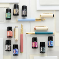 Ferris Wheel Press Masque Resin Fountain Pen & Ink Set - Coral