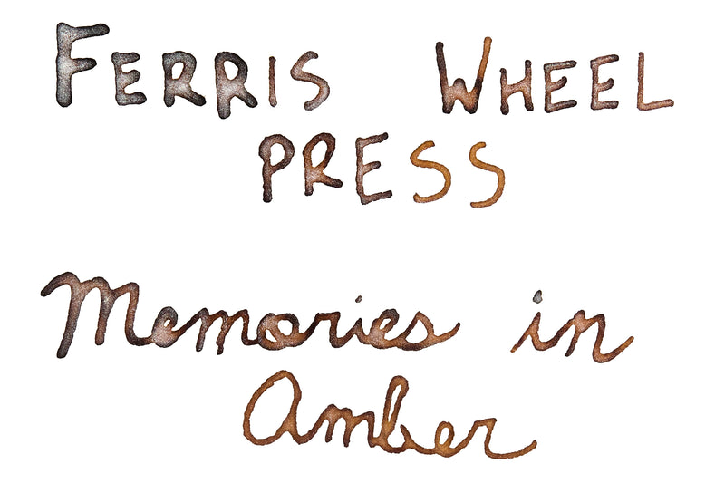 Ferris Wheel Press Memories in Amber - Ink Sample