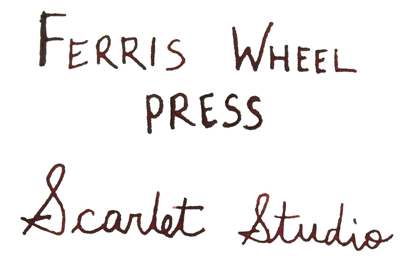 Ferris Wheel Press Scarlet Studio - Ink Sample