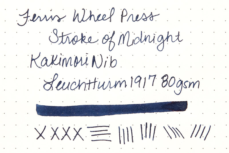 Ferris Wheel Press Stroke of Midnight - 38ml Bottled Ink