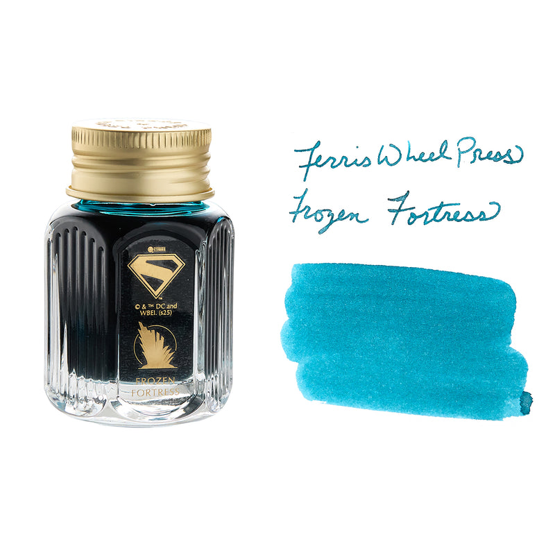 Ferris Wheel Press Superman Edition Marquise Fountain Pen & Ink Set - Fortress of Solitude