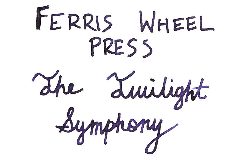 Ferris Wheel Press The Twilight Symphony - Ink Sample (Limited Edition)