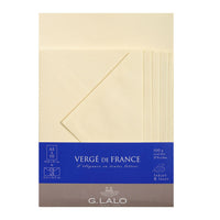 G. Lalo Vergé de France A5 Correspondence Set - Ivory