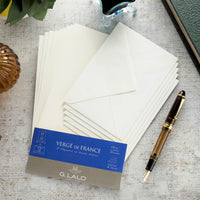 G. Lalo Vergé de France A5 Correspondence Set - White