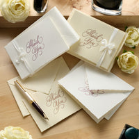 G. Lalo Vergé de France Foldover Thank You Cards - Ivory