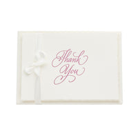 G. Lalo Vergé de France Foldover Thank You Cards - White