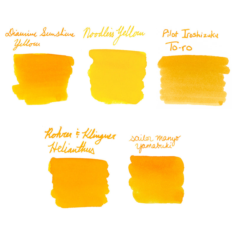 Yellow Ink Sample Bundle