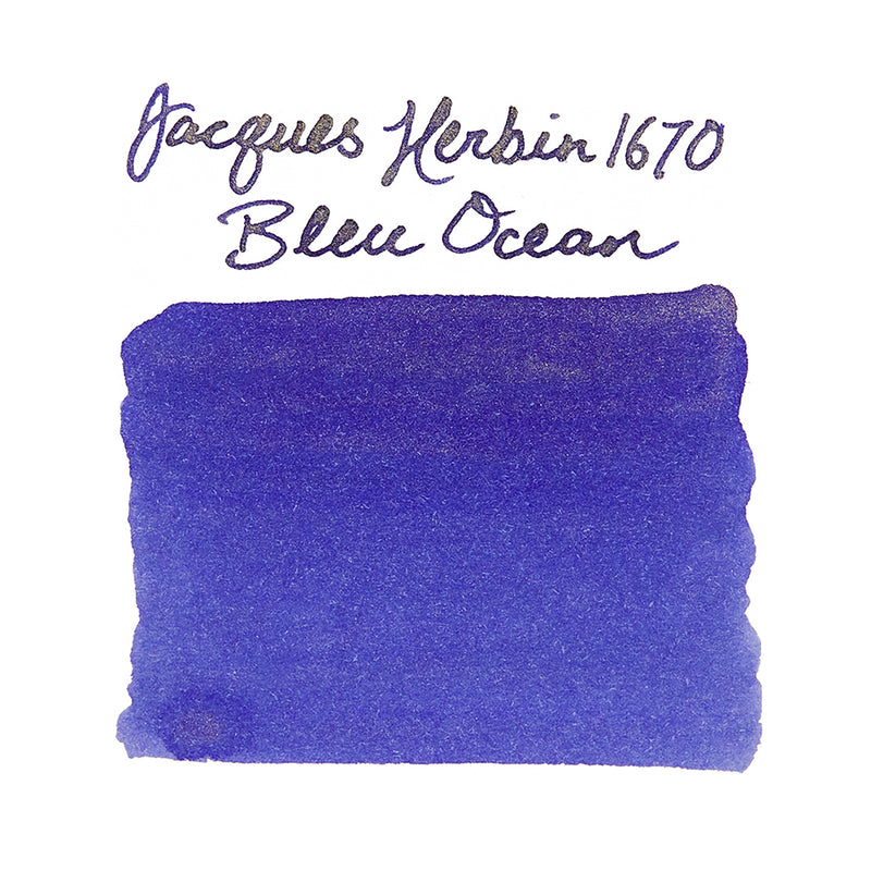 Jacques Herbin 1670 Bleu Ocean - Ink Sample
