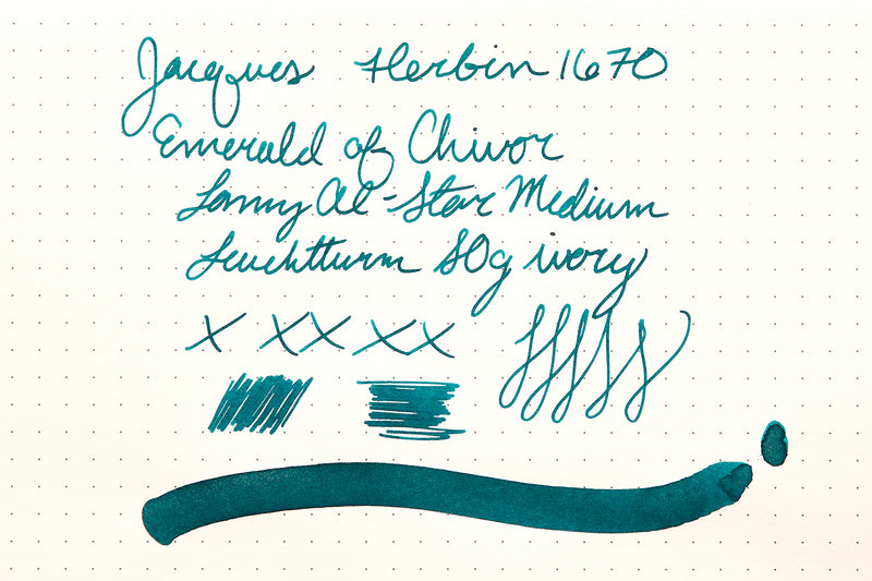 Jacques Herbin 1670 Emerald of Chivor - 15ml Bottled Ink