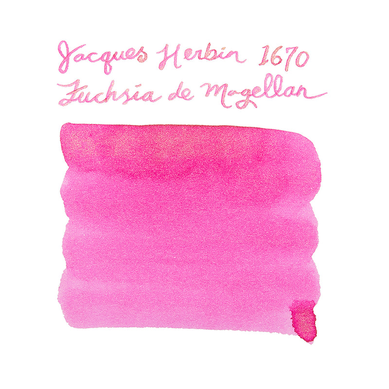 Jacques Herbin 1670 Fuchsia de Magellan - Ink Sample