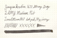 Jacques Herbin 1670 Stormy Grey - Ink Sample