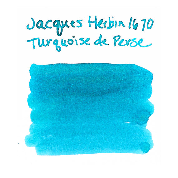Jacques Herbin 1670 Turquoise de Perse fountain pen ink