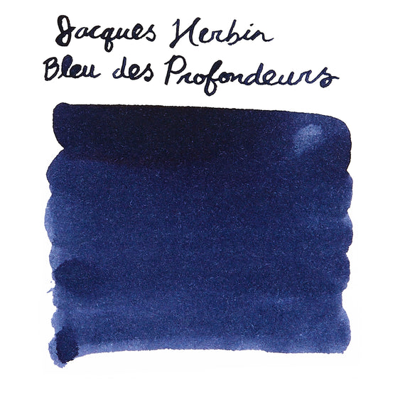Jacques Herbin Bleu Des Profondeurs ink swab