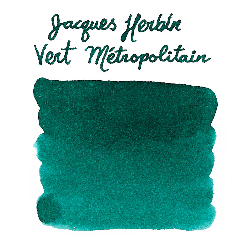 Jacques Herbin Vert Métropolitain - Ink Sample
