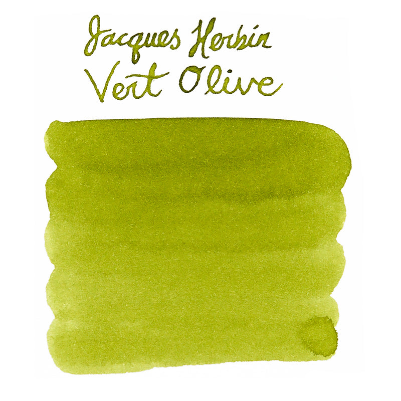 Jacques Herbin Vert Olive - Ink Sample