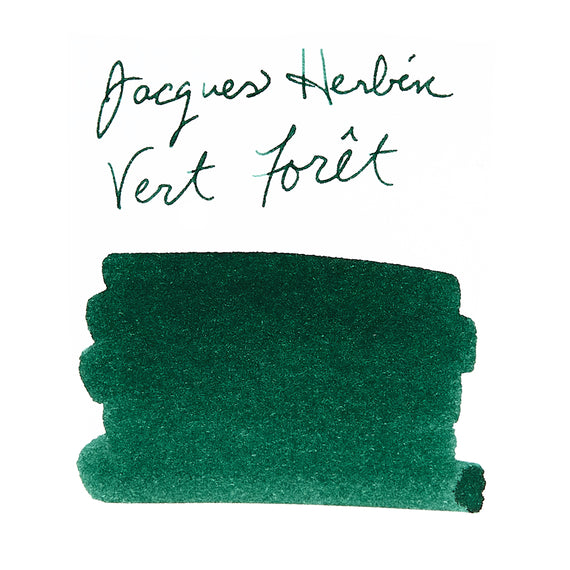 Jacques Herbin Vert Foret - Ink Sample