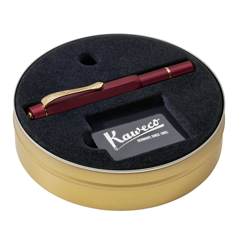 Kaweco Piston Sport AL Fountain Pen - Bordeaux/Gold