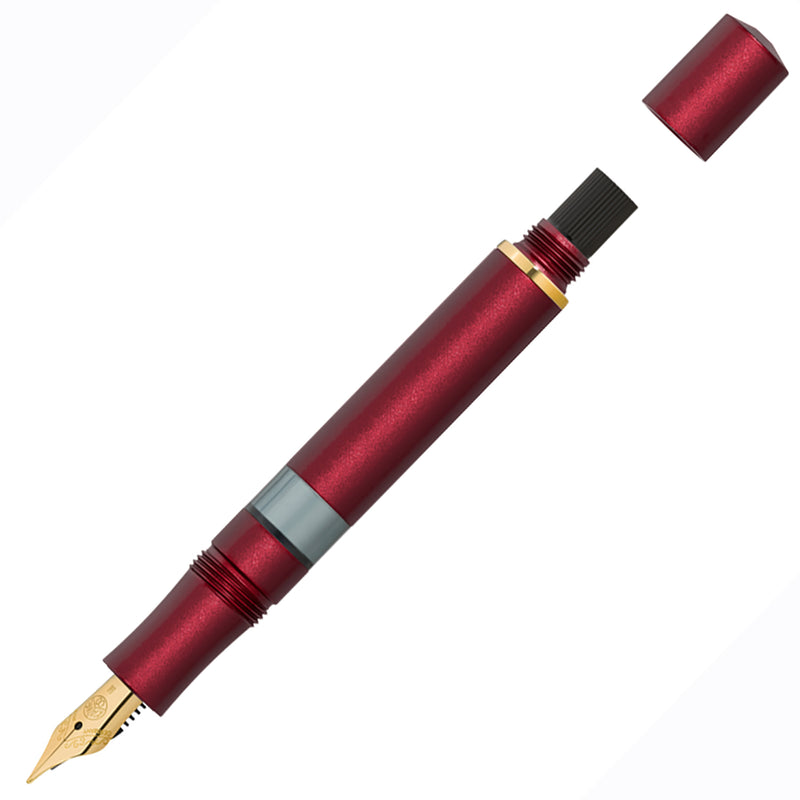 Kaweco Piston Sport AL Fountain Pen - Bordeaux/Gold