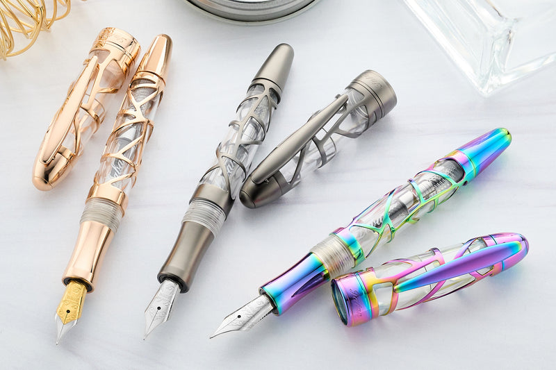 Laban Skeleton Fountain Pen - Rose Gold