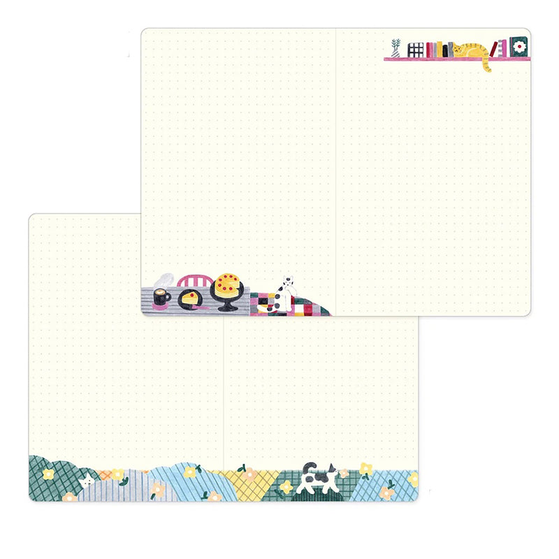 Midori B6 Yuru Log Notebook - Cat A