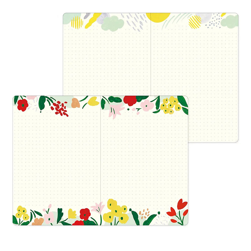 Midori B6 Yuru Log Notebook - Motif Textile A