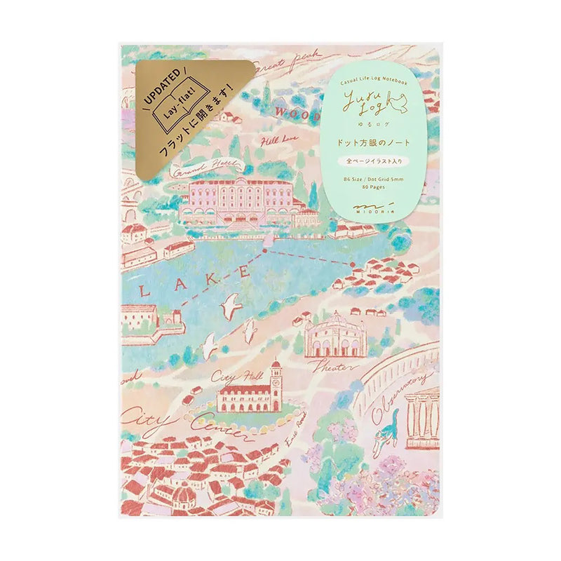 Midori B6 Yuru Log Notebook - Travel and Hotel A