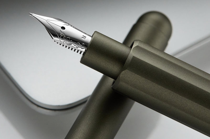 Monteverde Axis Fountain Pen - Matte Olive