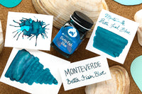 Monteverde Betta Fish Blue - Ink Sample