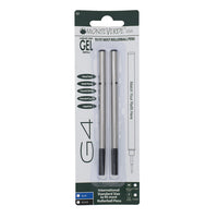 Monteverde Capped Gel G4 Rollerball Refill - Black 0.5mm Fine (2-Pack)