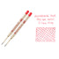 Monteverde Capless Gel P42 Rollerball Refills - Red, 0.7mm Fine (2-Pack)