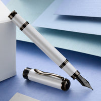 Monteverde Innova Fountain Pen & Ink Set - Cloud Dancer/Gunmetal (Limited Edition)