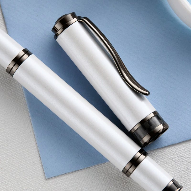Monteverde Innova Fountain Pen & Ink Set - Cloud Dancer/Gunmetal (Limited Edition)