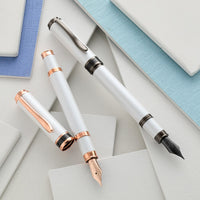 Monteverde Innova Fountain Pen & Ink Set - Cloud Dancer/Rose Gold  (Limited Edition)