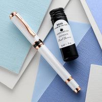 Monteverde Innova Fountain Pen & Ink Set - Cloud Dancer/Rose Gold  (Limited Edition)